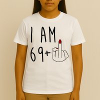 I Am 69 Plus Middle Finger Funny 70th Birthday T-Shirt