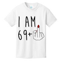 I Am 69 Plus Middle Finger Funny 70th Birthday Kids T-Shirt