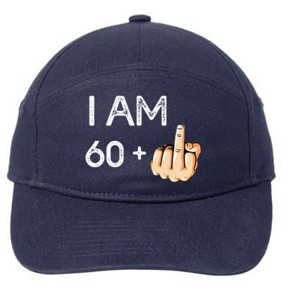 I Am 60 Plus 1 Funny 61st Birthday Gift Born In 1958 7-Panel Snapback Hat