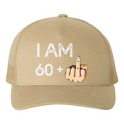 I Am 60 Plus 1 Funny 61st Birthday Gift Born In 1958 Yupoong Adult 5-Panel Trucker Hat