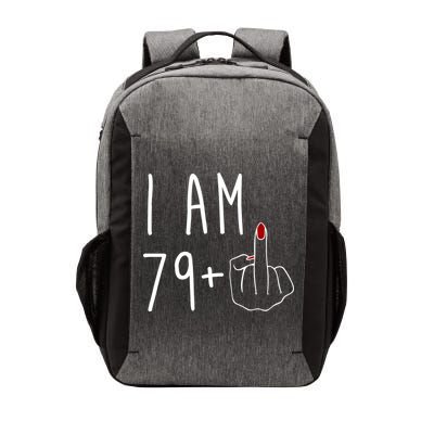 I Am 79 Plus Middle Finger Funny 80th Birthday Vector Backpack
