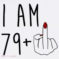 I Am 79 Plus Middle Finger Funny 80th Birthday Mug