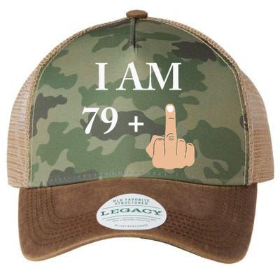 I Am 79 Plus 1 Funny 80th Birthday 1940 1941 Legacy Tie Dye Trucker Hat