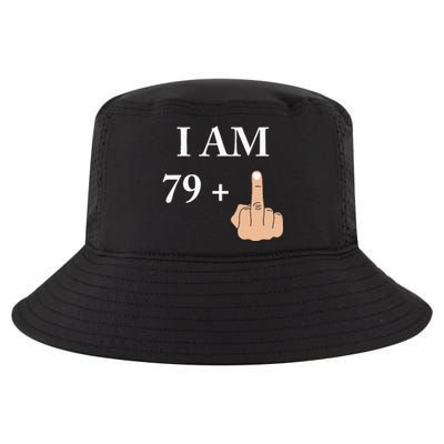 I Am 79 Plus 1 Funny 80th Birthday 1940 1941 Cool Comfort Performance Bucket Hat