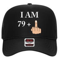 I Am 79 Plus 1 Funny 80th Birthday 1940 1941 High Crown Mesh Back Trucker Hat