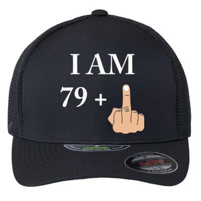 I Am 79 Plus 1 Funny 80th Birthday 1940 1941 Flexfit Unipanel Trucker Cap