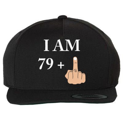 I Am 79 Plus 1 Funny 80th Birthday 1940 1941 Wool Snapback Cap