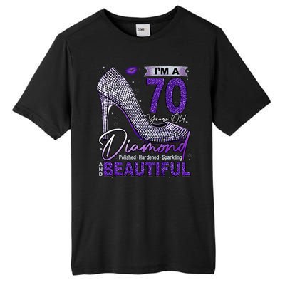 IM A 70 Years Old Diamond 70 And Fabulous Birthday Tall Fusion ChromaSoft Performance T-Shirt