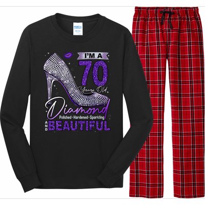 IM A 70 Years Old Diamond 70 And Fabulous Birthday Long Sleeve Pajama Set