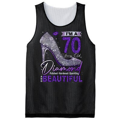 IM A 70 Years Old Diamond 70 And Fabulous Birthday Mesh Reversible Basketball Jersey Tank