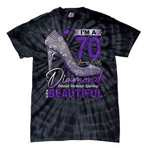 IM A 70 Years Old Diamond 70 And Fabulous Birthday Tie-Dye T-Shirt