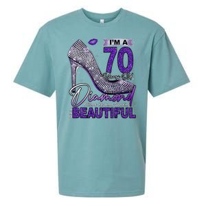 IM A 70 Years Old Diamond 70 And Fabulous Birthday Sueded Cloud Jersey T-Shirt