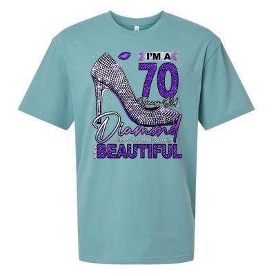 IM A 70 Years Old Diamond 70 And Fabulous Birthday Sueded Cloud Jersey T-Shirt