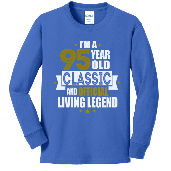 I'm A 95 Year Old Classic And Living Legend Gift Kids Long Sleeve Shirt