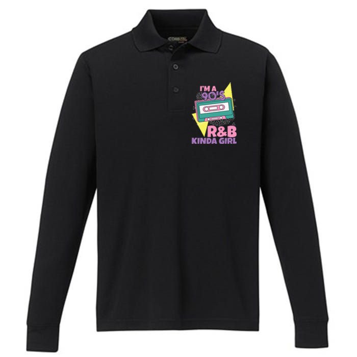 IM A 90S RB Kinda Girl Performance Long Sleeve Polo