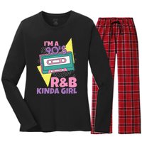 IM A 90S RB Kinda Girl Women's Long Sleeve Flannel Pajama Set 