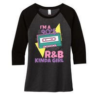 IM A 90S RB Kinda Girl Women's Tri-Blend 3/4-Sleeve Raglan Shirt