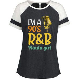 IM A 90S R&B Kinda Girl Enza Ladies Jersey Colorblock Tee