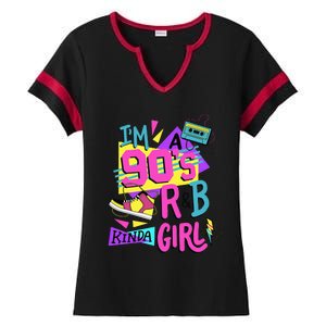 IM A 90S R&B Kinda Girl Ladies Halftime Notch Neck Tee