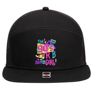 IM A 90S R&B Kinda Girl 7 Panel Mesh Trucker Snapback Hat