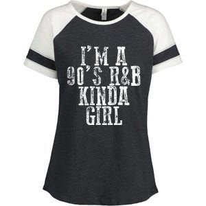 IM A 90S RB Kinda Girl Enza Ladies Jersey Colorblock Tee