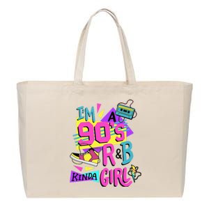 IM A 90S R&B Kinda Girl Cotton Canvas Jumbo Tote