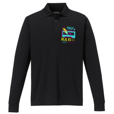 IM A 90S R&B Kinda Girl Performance Long Sleeve Polo