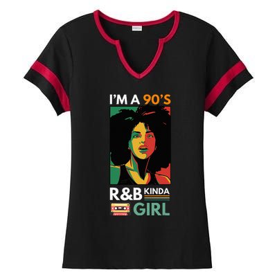 IM A 90S R&B Kinda Girl Ladies Halftime Notch Neck Tee