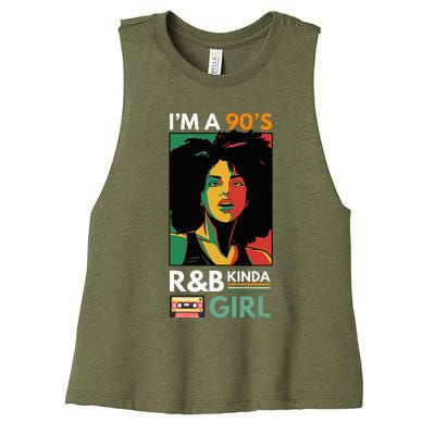 IM A 90S R&B Kinda Girl Women's Racerback Cropped Tank