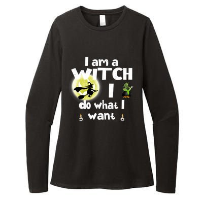 I Am A Witch I Do What I Want Funny Halloween Meaningful Gift Womens CVC Long Sleeve Shirt