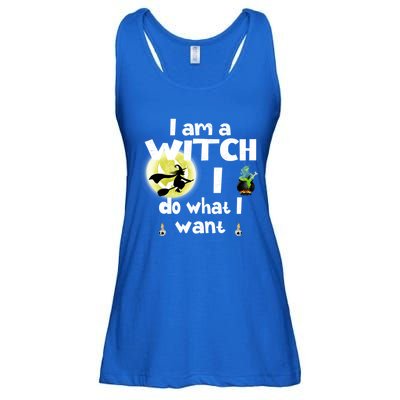 I Am A Witch I Do What I Want Funny Halloween Meaningful Gift Ladies Essential Flowy Tank