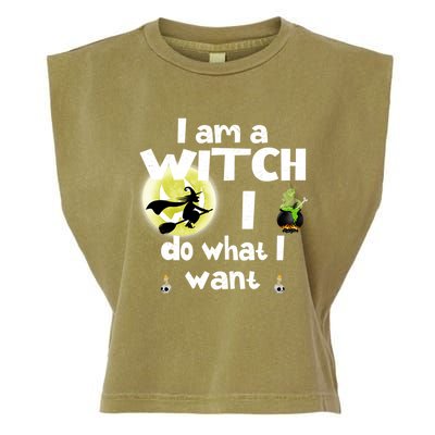 I Am A Witch I Do What I Want Funny Halloween Meaningful Gift Garment-Dyed Women's Muscle Tee