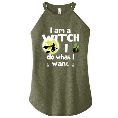 I Am A Witch I Do What I Want Funny Halloween Meaningful Gift Women’s Perfect Tri Rocker Tank