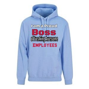 I Am A Proud Boss Of Freaking Awesome Employees Gift Unisex Surf Hoodie