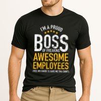 I Am A Proud Boss Of Freaking Awesome Employees Cooling Performance Crew T-Shirt