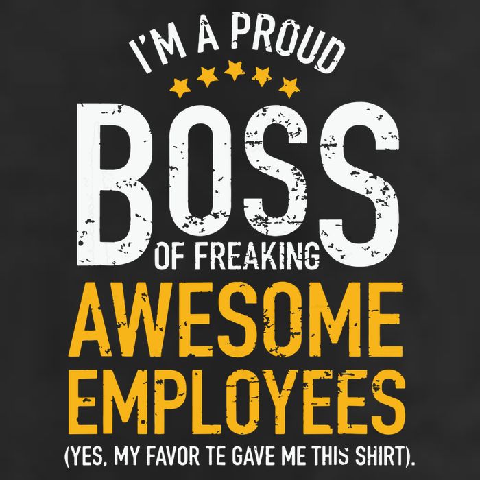 I Am A Proud Boss Of Freaking Awesome Employees Adult Drive Performance Visor