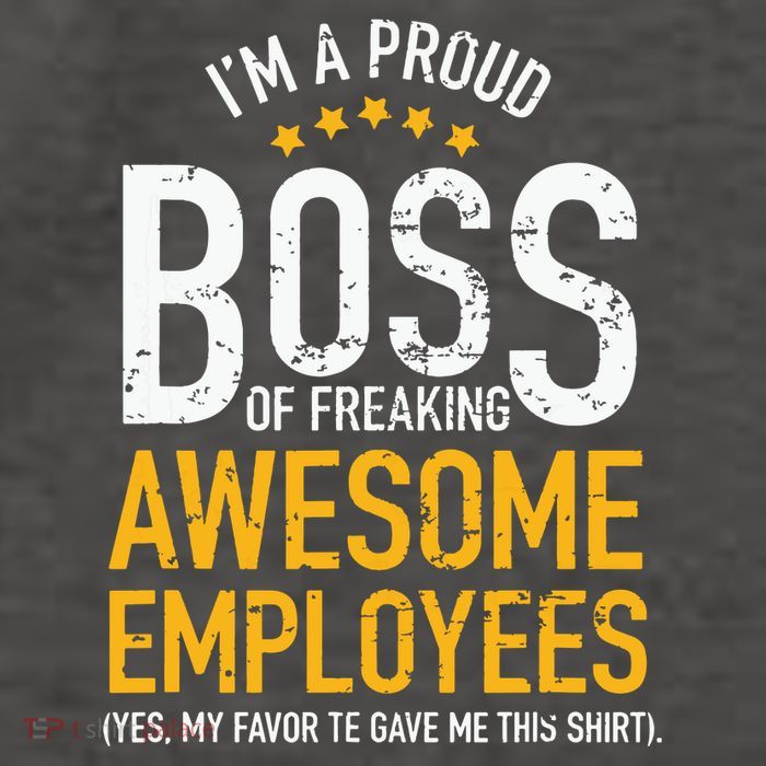 I Am A Proud Boss Of Freaking Awesome Employees Vector Backpack