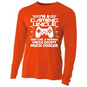 I Am A Gaming Uncle Funny Video Gamer Gift Meaningful Gift Cooling Performance Long Sleeve Crew