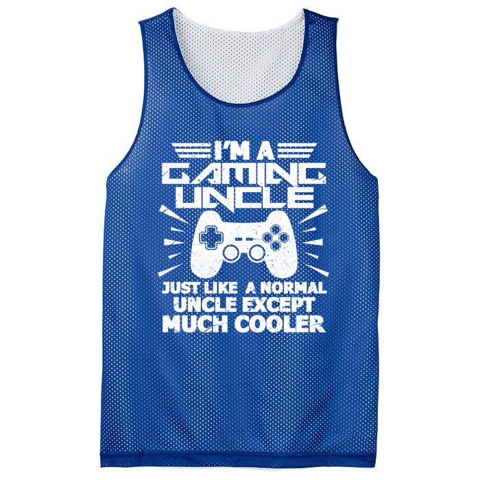 I Am A Gaming Uncle Funny Video Gamer Gift Meaningful Gift Mesh Reversible Basketball Jersey Tank