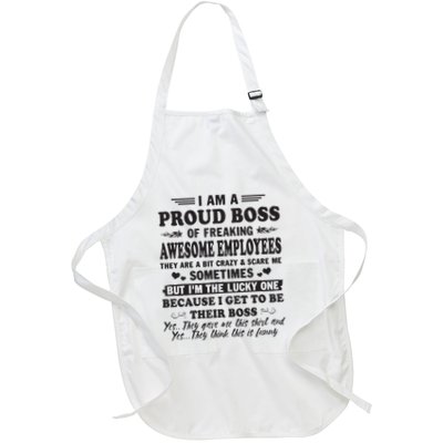 I Am A Proud Boss Of Freaking Awesome Employees Apron