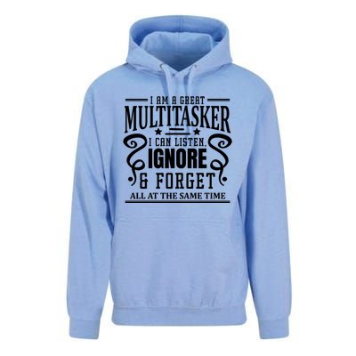 I Am A Great Multitasker I Can Listen Gift Unisex Surf Hoodie