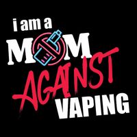 I Am A Mom Against Vaping Non Smoker Anti Vape Supporter Kids Hoodie