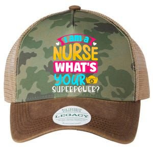 I Am A Nurse What's Your Superpower Legacy Tie Dye Trucker Hat