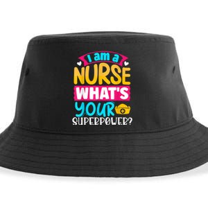 I Am A Nurse What's Your Superpower Sustainable Bucket Hat