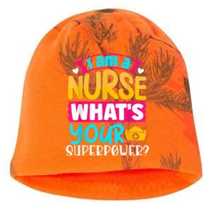 I Am A Nurse What's Your Superpower Kati - Camo Knit Beanie