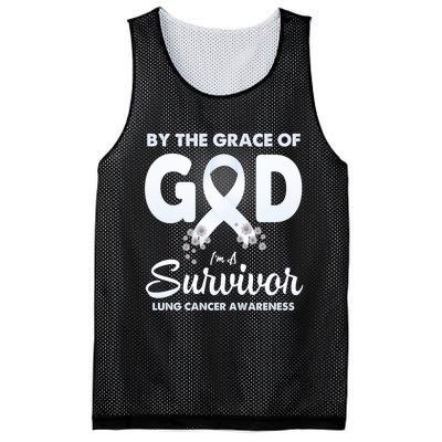 I Am A Survivor Lung Cancer Survivor Mesh Reversible Basketball Jersey Tank