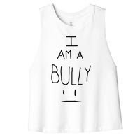 I Am A Bully Women's Racerback Cropped Tank