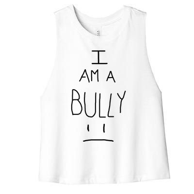 I Am A Bully Women's Racerback Cropped Tank