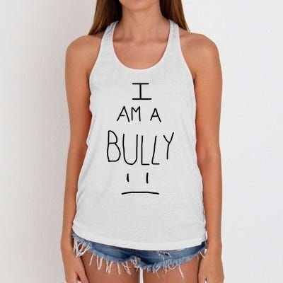 I Am A Bully Women's Knotted Racerback Tank