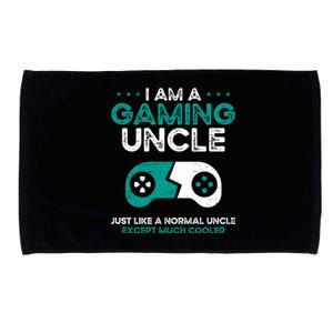 I Am A Gaming Uncle Gamer Console Gaming Gift Microfiber Hand Towel